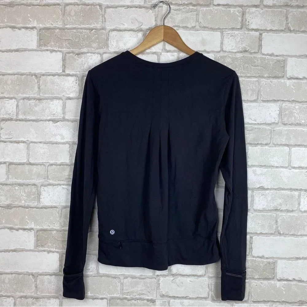 Lululemon Black Rush Hour Long Sleeve Size 4